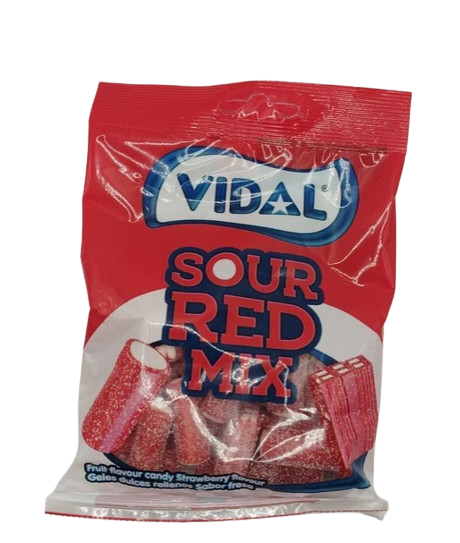 Sour Red Mix Rellenos sabor Fresa