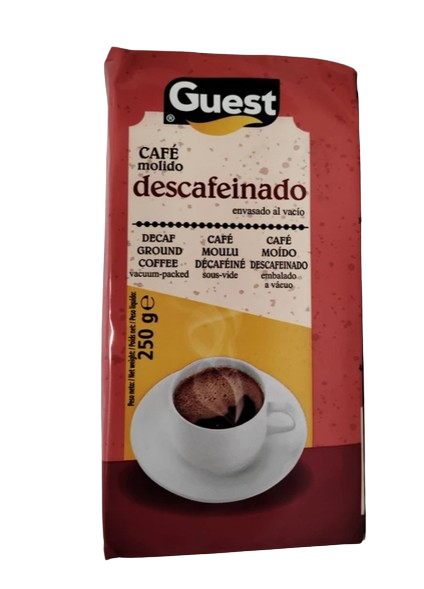 Café molido descafeinado tueste natural 250 grs