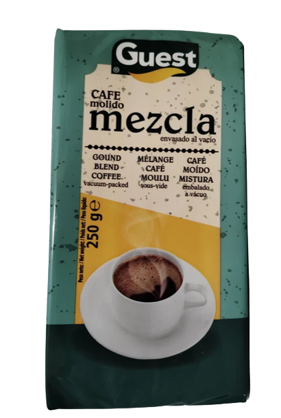 Café molido mezcla tueste natural(80%) y torrefacto (20%) 250grs