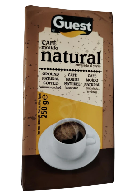 Café molido natural de tueste natural 250grs