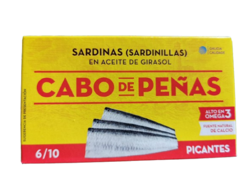 Sardinillas Picantes 85grs. 6/10p.