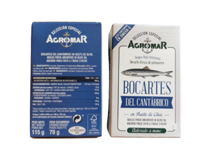 Bocartes en Aceite de Oliva