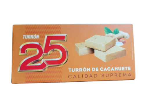 Turron 25 Cacahuete Blando Calidad Suprema