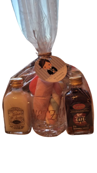 Set 2 chupitos+vaso personalizado