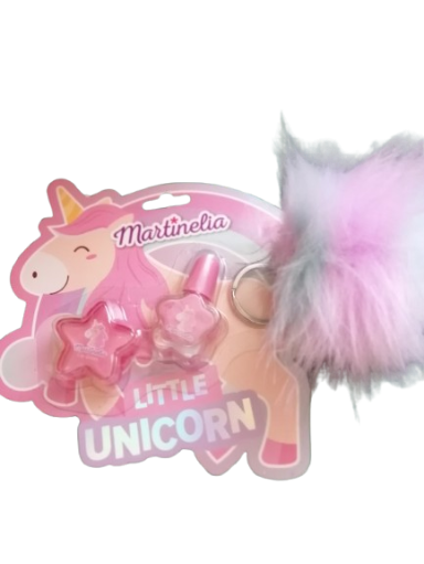 Brillo de labios mas esmalte de uñas y llavero