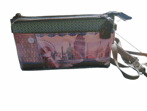 Cartera con correa multibolsillos
