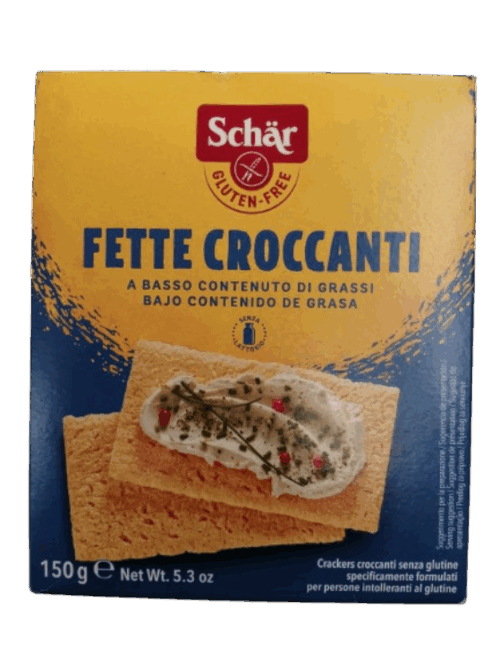 Fette crocanti sin gluten sin lactosa