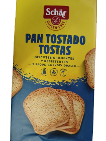 PAN TOSTADO SIN GLUTEN SIN LACTOSA