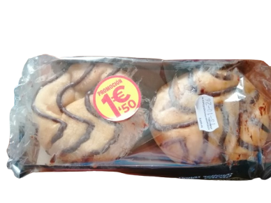 Donas rellenas cacao